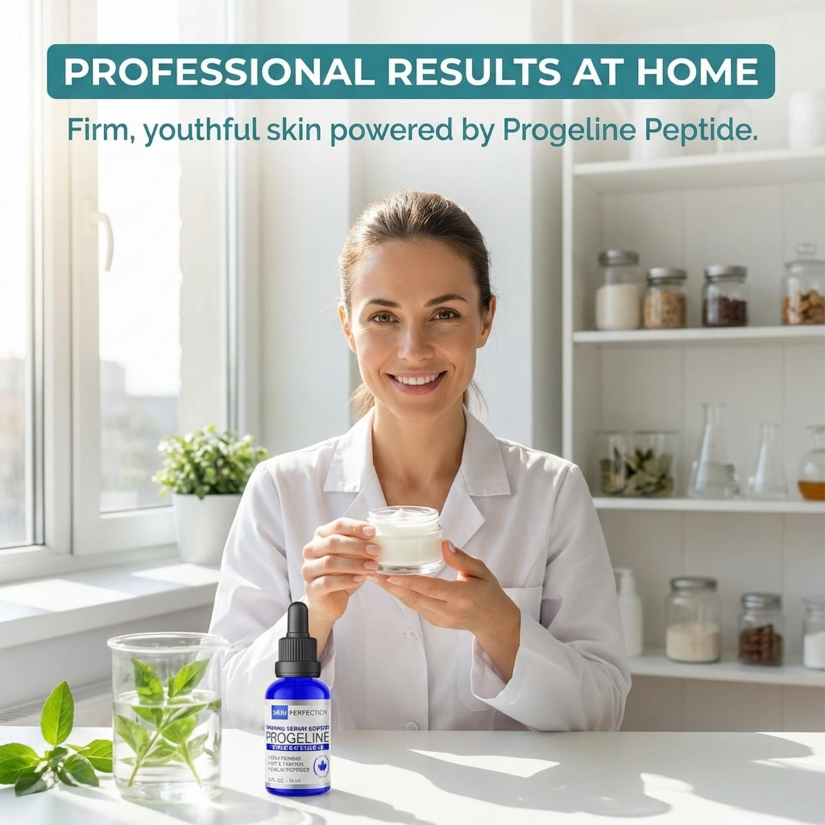 Skin Perfection hydrating serum texture close-up for quick absorption.