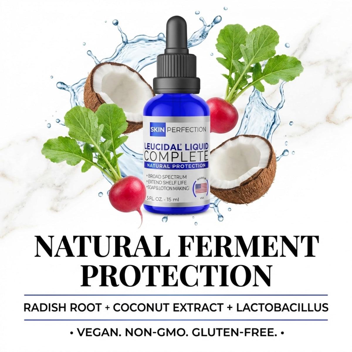 Skin Perfection Leucidal Complete mixing tip with 2-4 percent concentration for DIY cosmetics.
