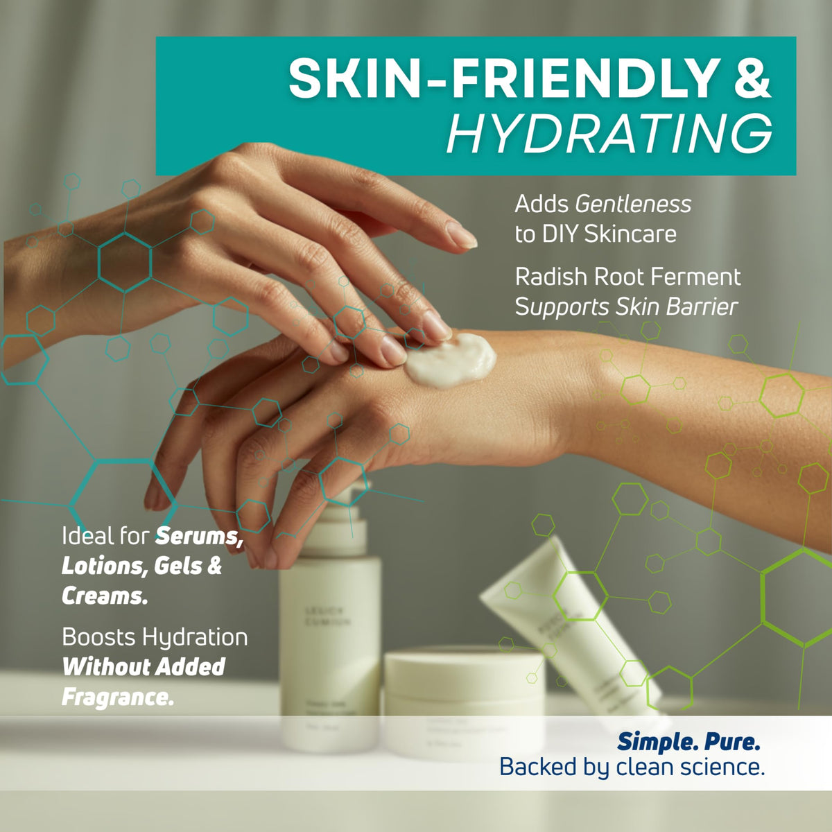 Skin Perfection Leucidal Complete ingredients panel featuring radish root ferment filtrate as a natural safeguard.