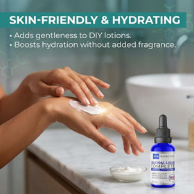 Skin Perfection Leucidal Complete liquid texture close-up highlighting gentle, skin-friendly formulation.