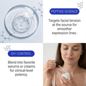 Skin Perfection Snap 8 ingredients card highlights peptide content for targeted skin support.
