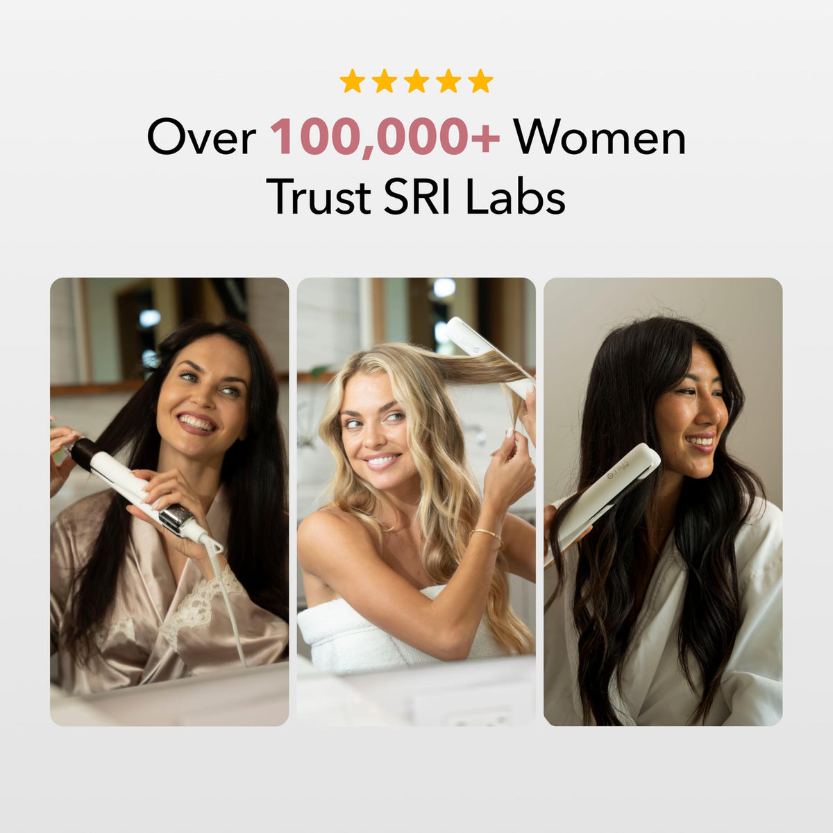 SRILabs StyleQ flat iron suitable for all hair types including thick and curly
