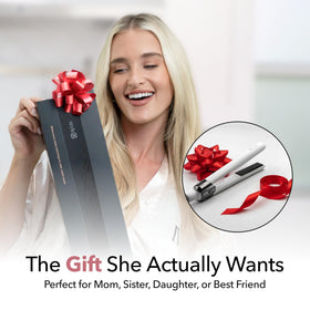 SRILabs StyleQ flat iron with red light therapy feature for hair care routines