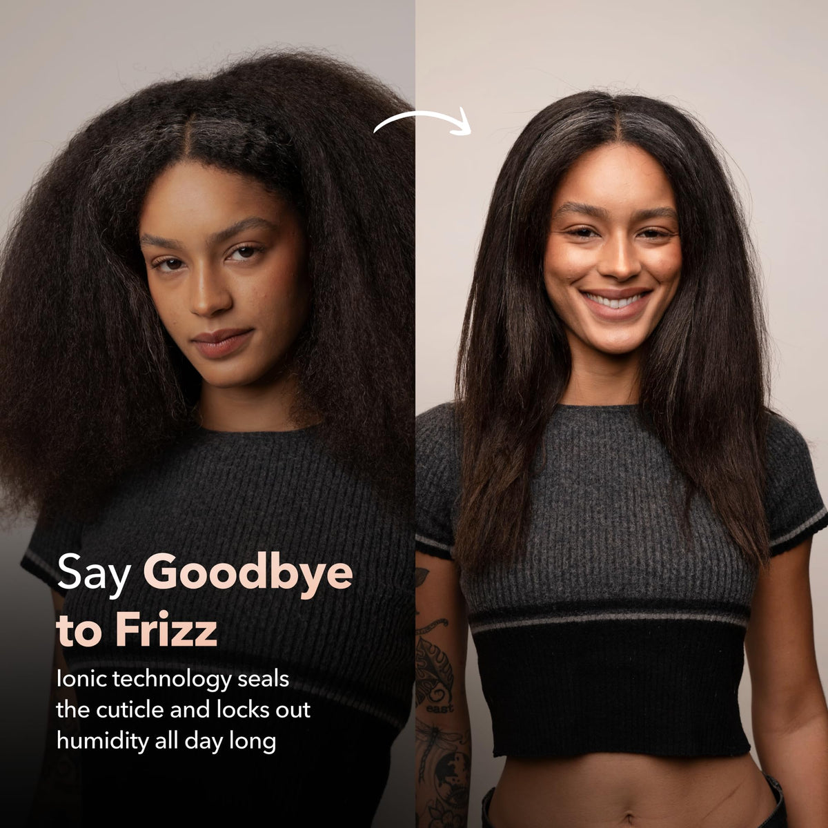 SRILabs StyleQ flat iron with titanium plates delivering professional results