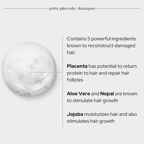 Skin Revolution Cabellina Pura Placenta Reconstructor hair glow after washing.