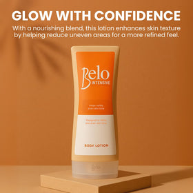Skin Science Belo Intensive Bottle Back highlights lightweight, non-greasy formula