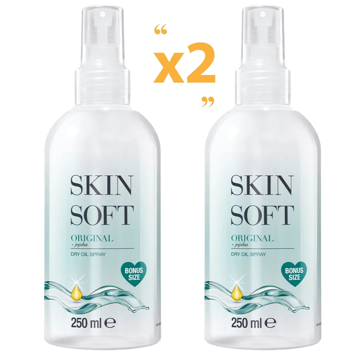 Silky skin finish after Skin So Soft Original Jojoba Dry Oil Spray application.
