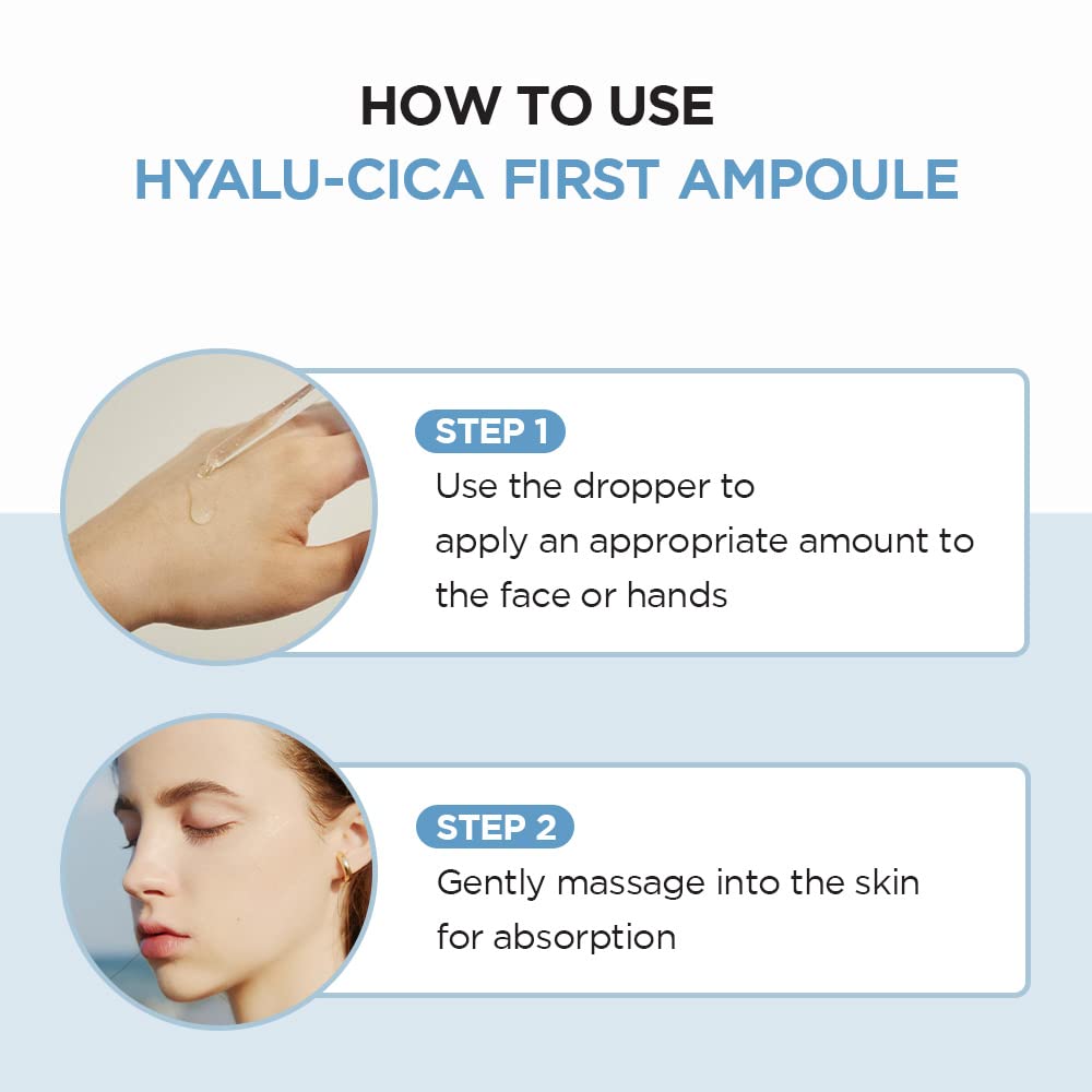 SKIN1004 Hyalu-CICA First Ampoule watery texture enables easy application
