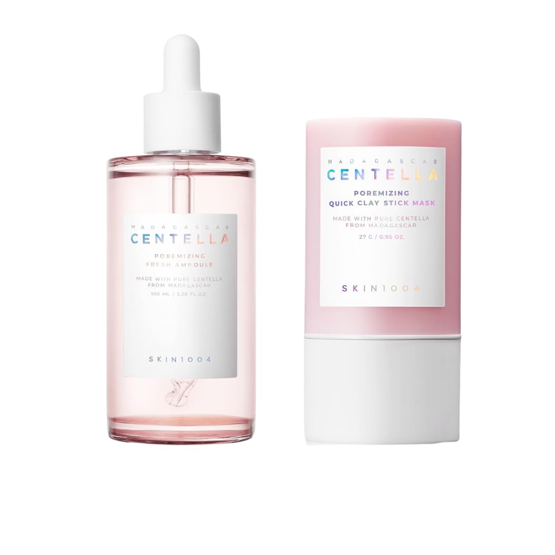 SKIN1004 Madagascar Centella Poremizing Ampoule bottle for refined pores and fresh skin.