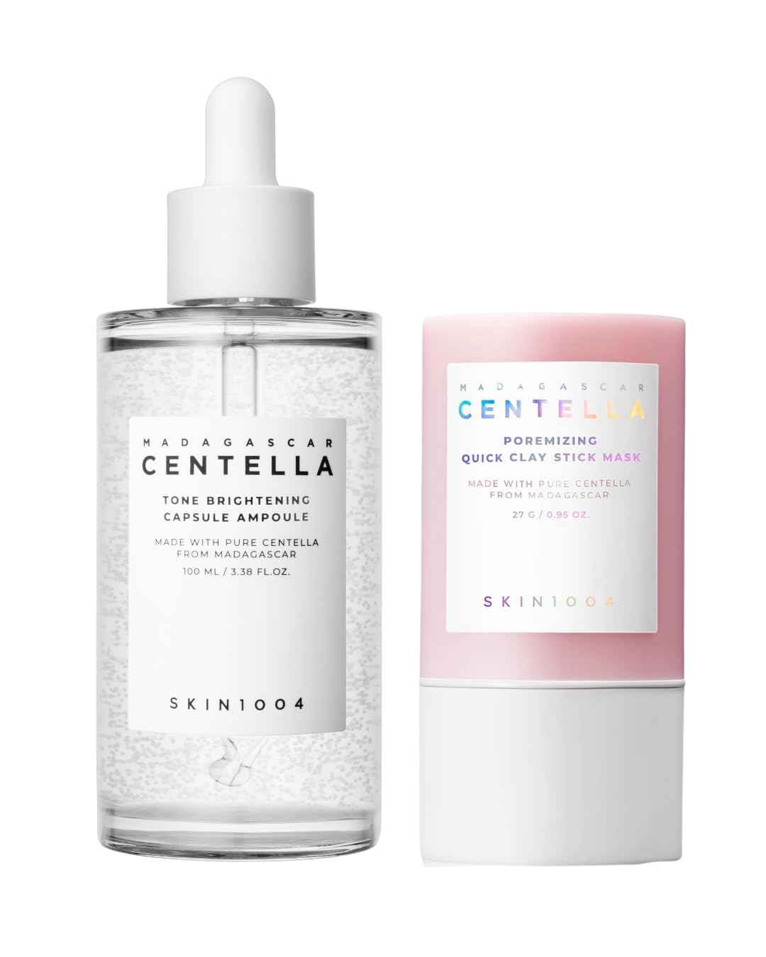 SKIN1004 Madagascar Centella Poremizing Quick Clay Stick Mask in action purifying pores