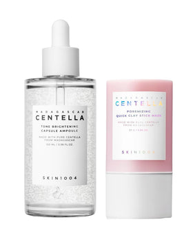 SKIN1004 Madagascar Centella Poremizing Quick Clay Stick Mask in action purifying pores