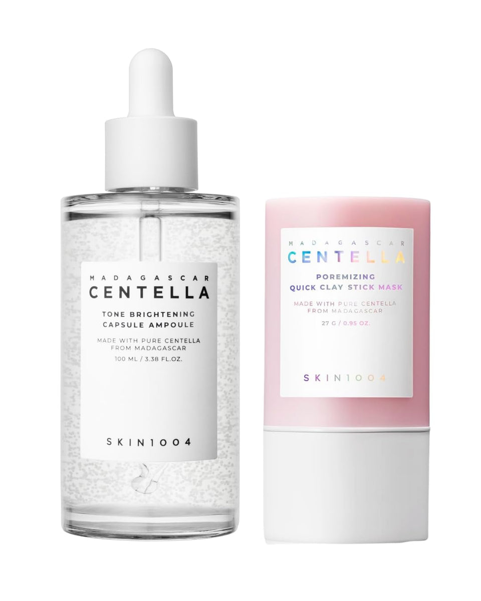 SKIN1004 Madagascar Centella Poremizing Quick Clay Stick Mask in action purifying pores