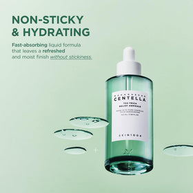 Dropper bottle of SKIN1004 Tea-Trica Relief Ampoule for controlled dosing