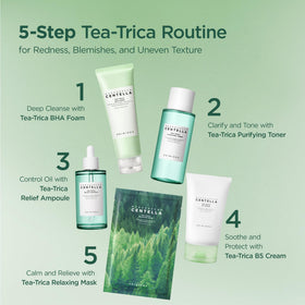 SKIN1004 Tea-Trica Relief Ampoule enhances moisture balance after application