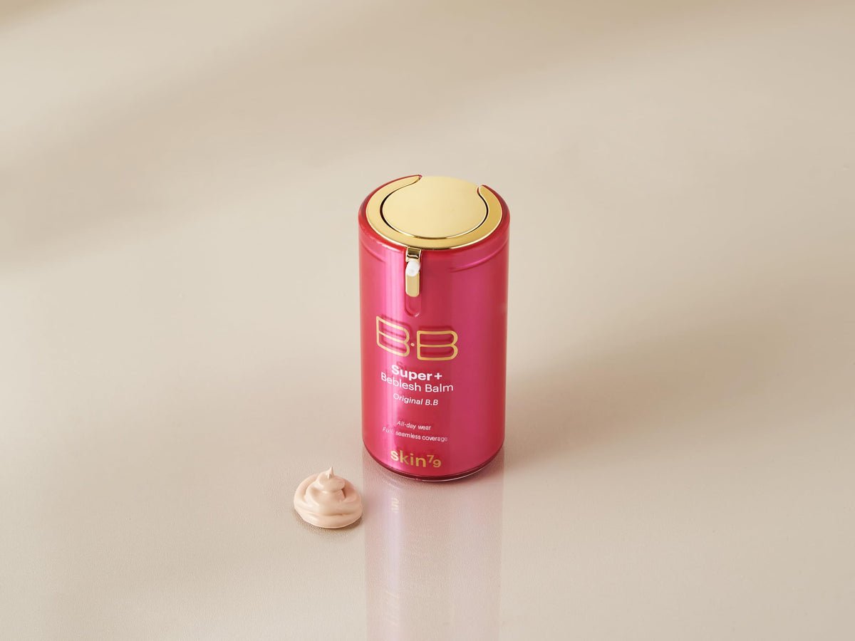 Skin79 Beblesh Balm Pink BB 40g packaging box suggests premium formulation.