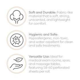 SKINACT noise-free sheet material keeps treatments calm and professional