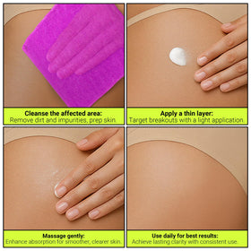 Packaging highlight of SKINBOSS AHAs and calendula body lotion