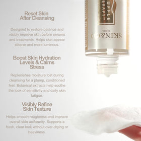 Flat lay of SKIN&CO Roma Truffle Therapy toner on a tray