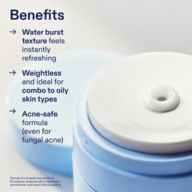 Skinfix Barrier Balancing Water Cream texture close-up reveals weightless gel-cream