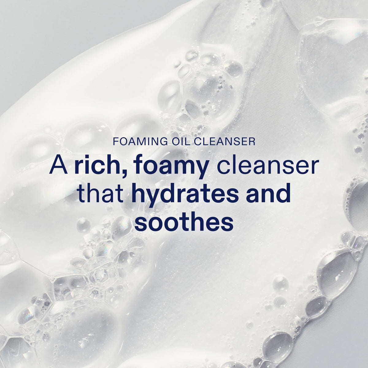 Skinfix Barrier+ Kit foaming cleanser close-up shows gentle lather