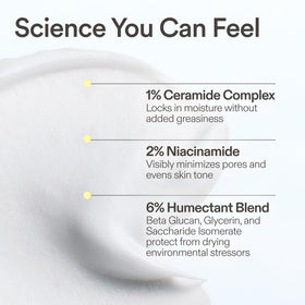 Texture close-up of Skinfix Ceramide Prime Whipped Cream for a light, non-greasy feel.