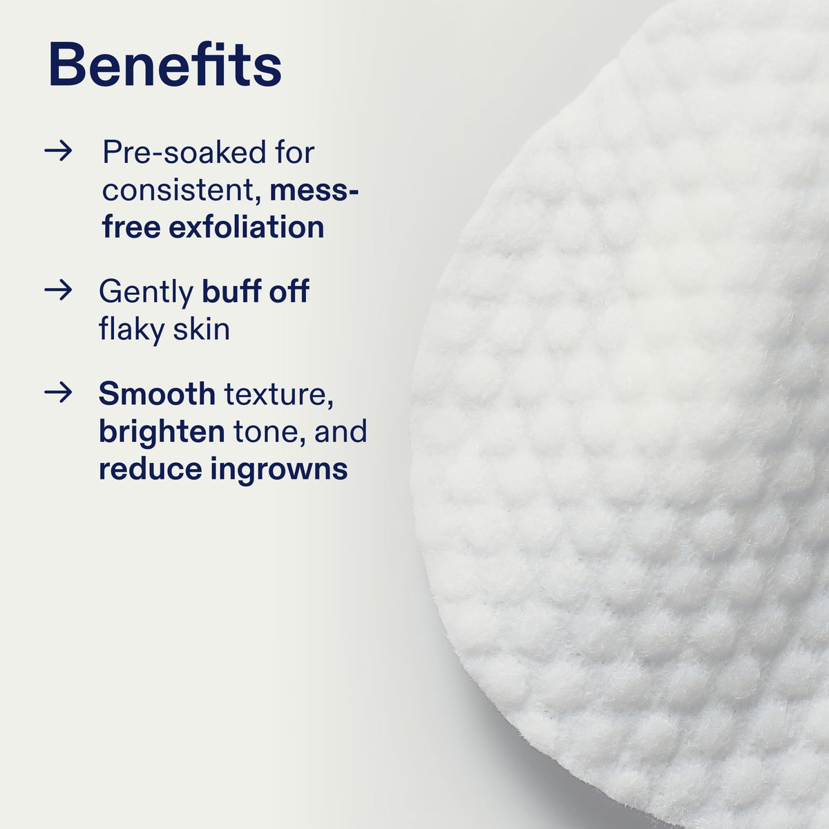 Skinfix exfoliating pads pack of 60 emphasizes long-lasting supply for consistent care.