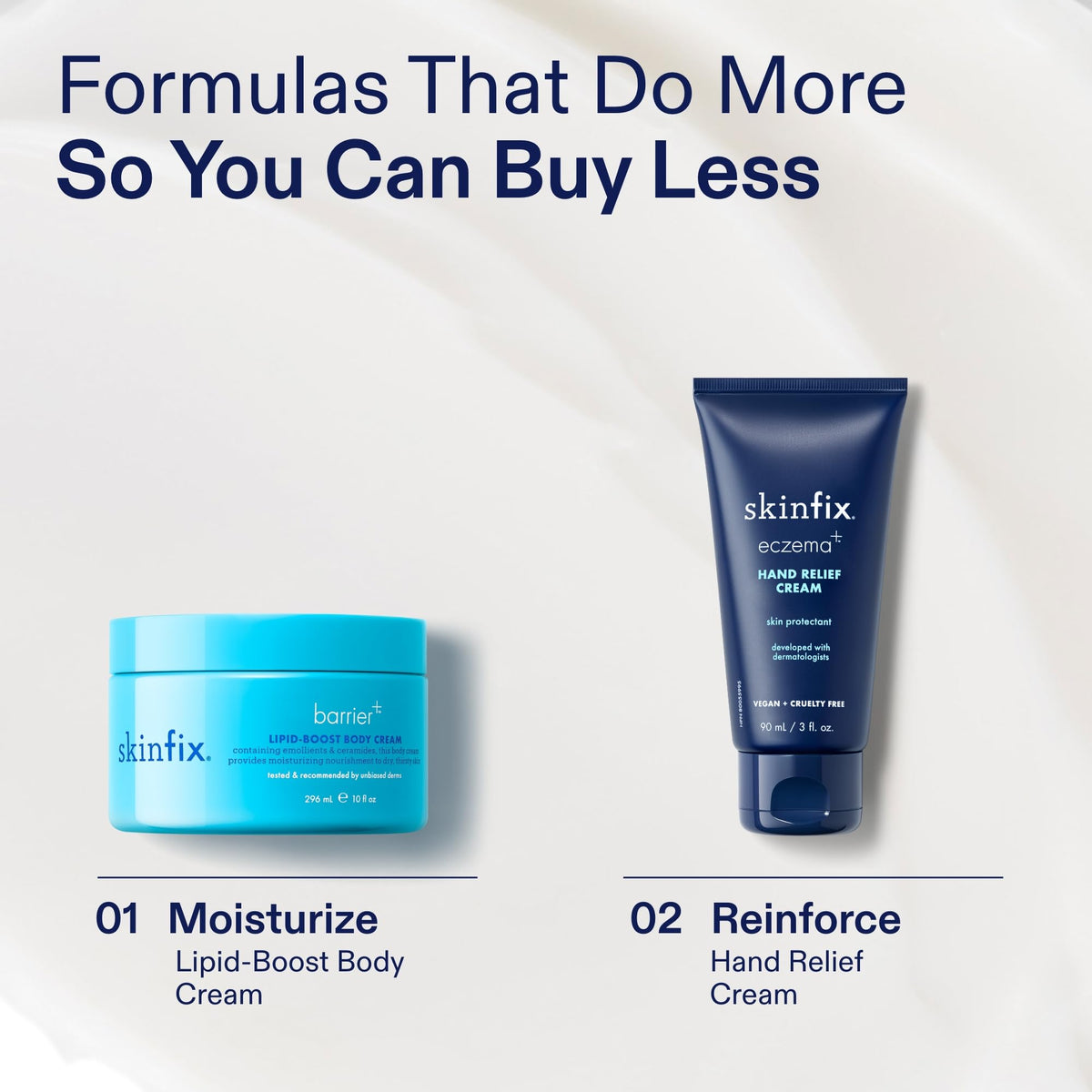 Swatch of Skinfix Lipid-Boost shows instant hydration without heaviness.