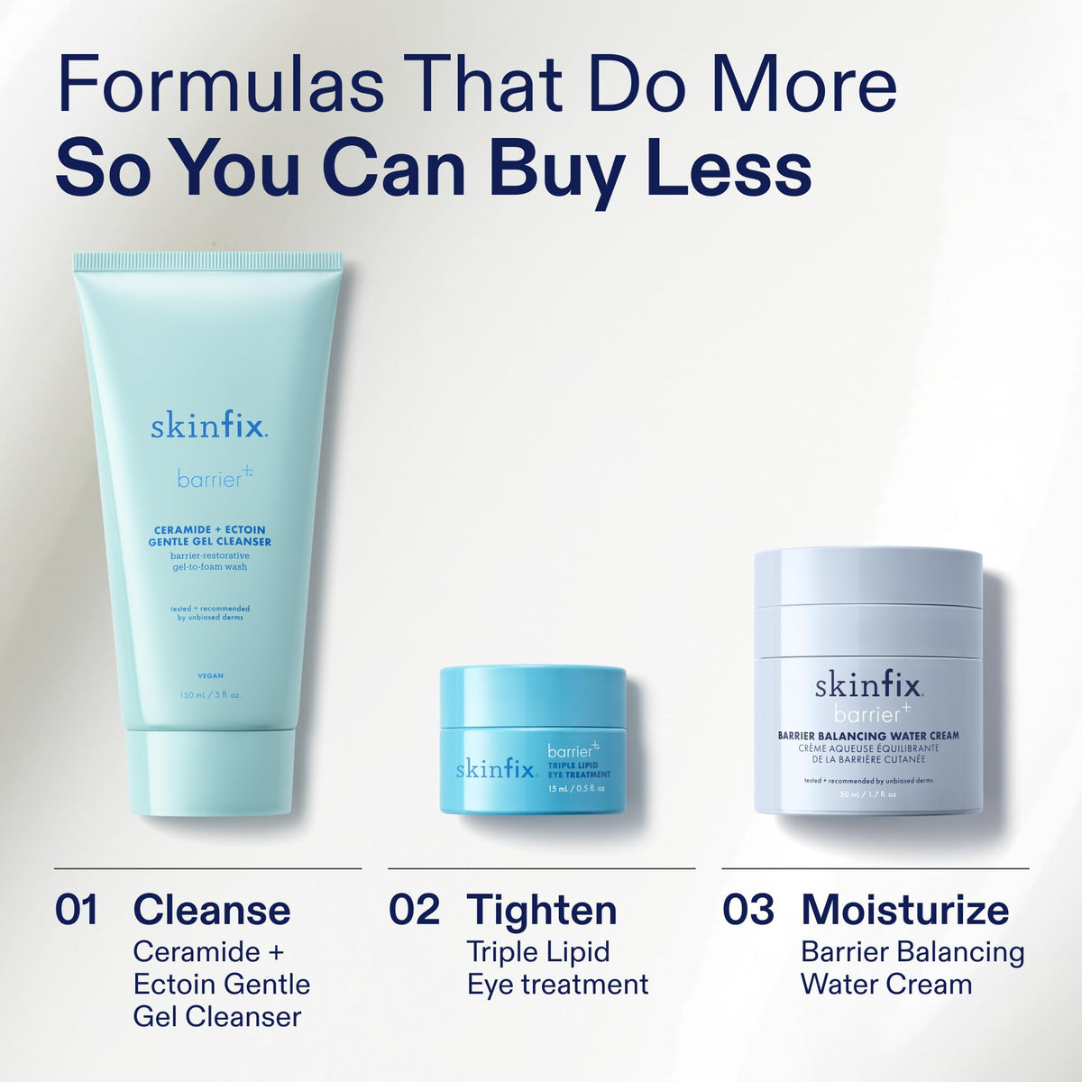 Skinfix refill-pack packaging highlights sustainable, waste-reducing choice