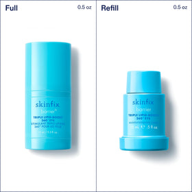 Chart showing visible hydration and smoother eye area with Skinfix