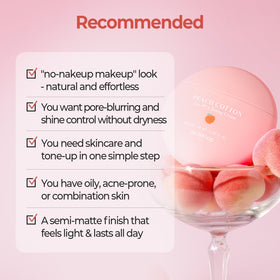 SKINFOOD Peach Cotton Tone Up Cream for everyday use on oily or sensitive skin.