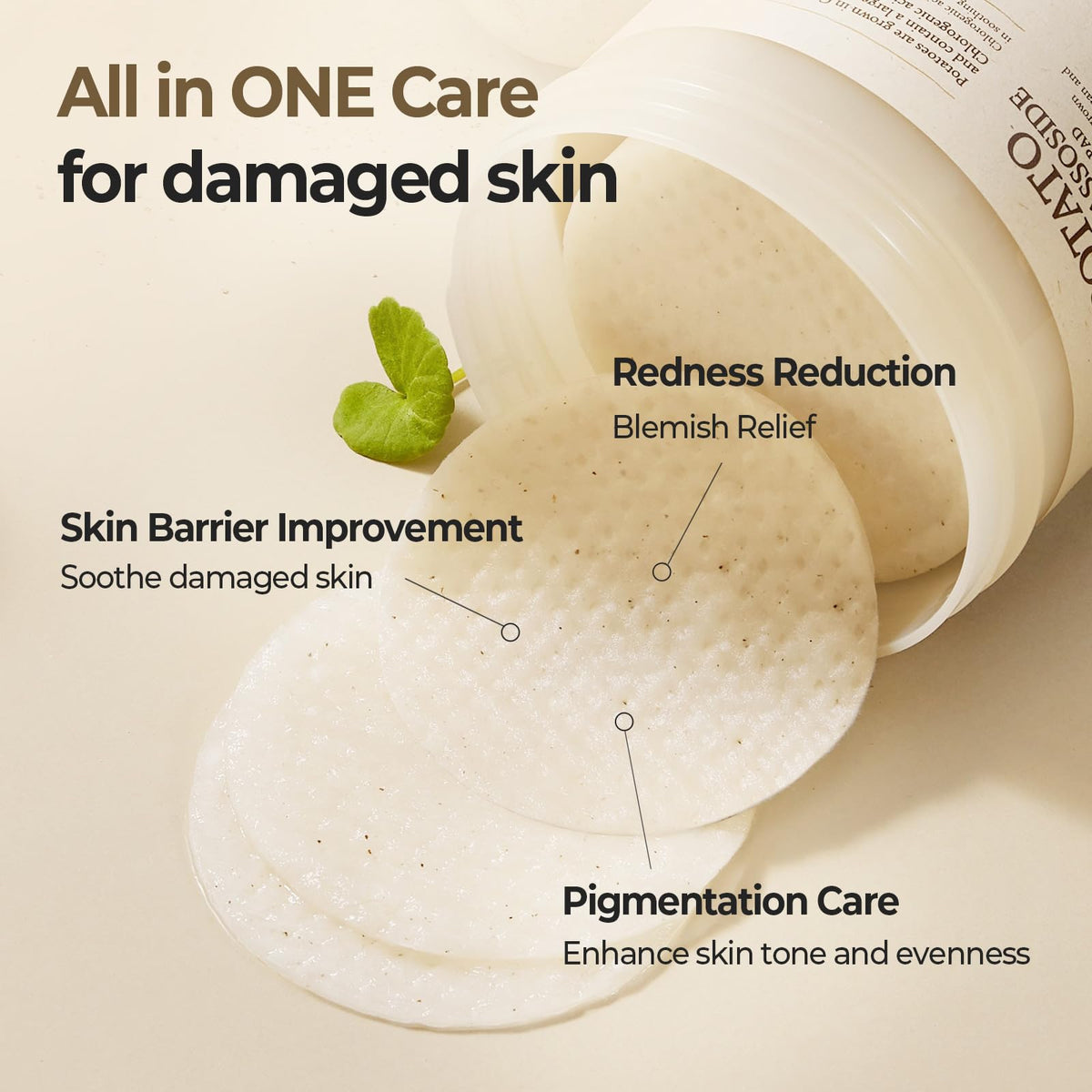 SKINFOOD 1957 pore-tightening toner pad visual focus on refined pores
