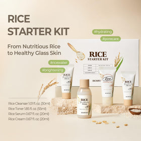 SKINFOOD 1957 Rice Toner bottle refines texture and preps skin for serums.
