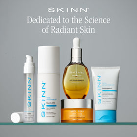SKINN DermAppeal packaging box presents a spa-like routine experience.
