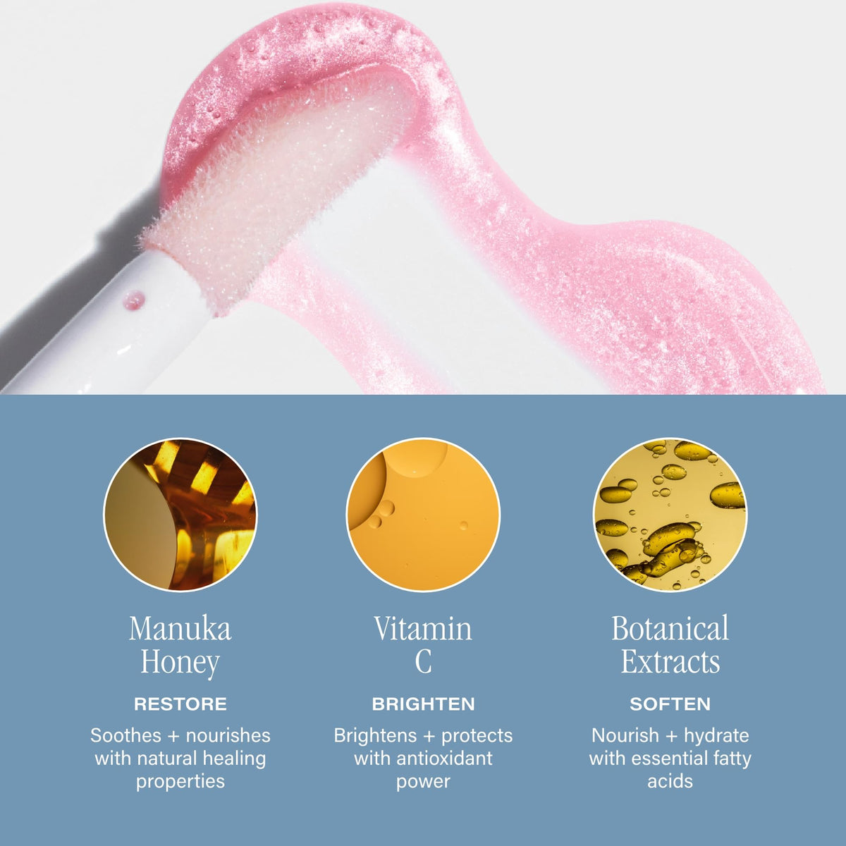 SKINN Vitamin C blend contributes to brighter-looking lips, with refreshing feel.