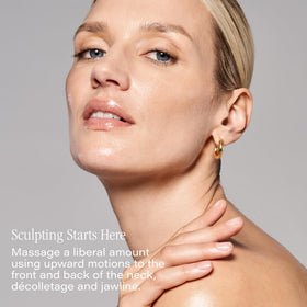 Packaging of SKINN neck cream emphasizes clean, cruelty-free formula