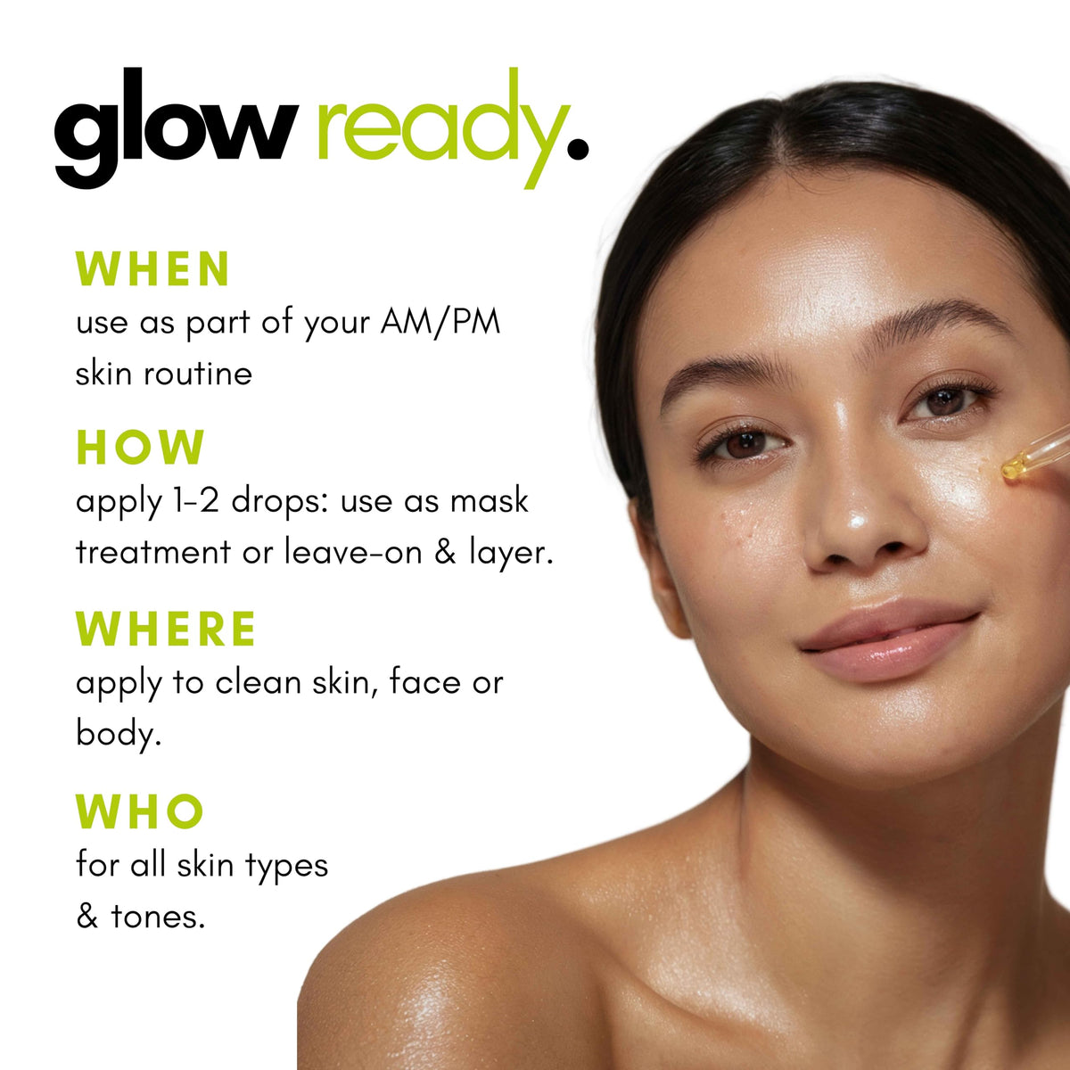 Swirl of serum texture showing fast-absorbing finish
