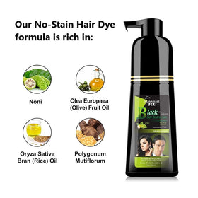 Hands applying SkinSmart 360 dye to hair with mess-free results
