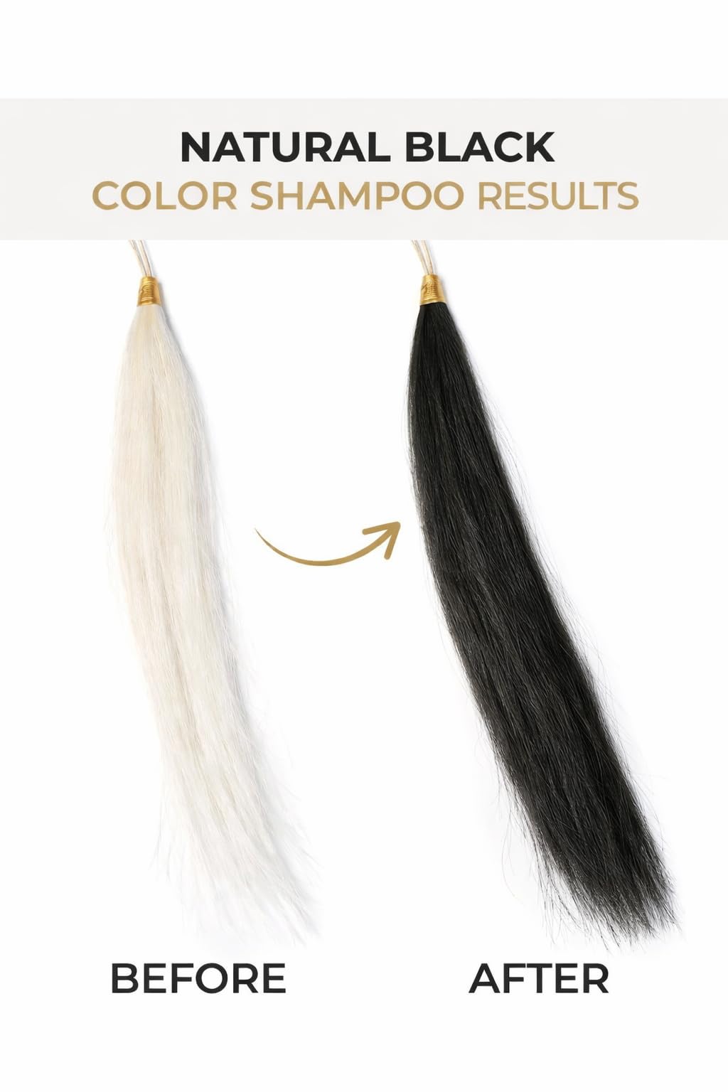 Hair close-up showing an even, natural-tone finish with SkinSmart 360