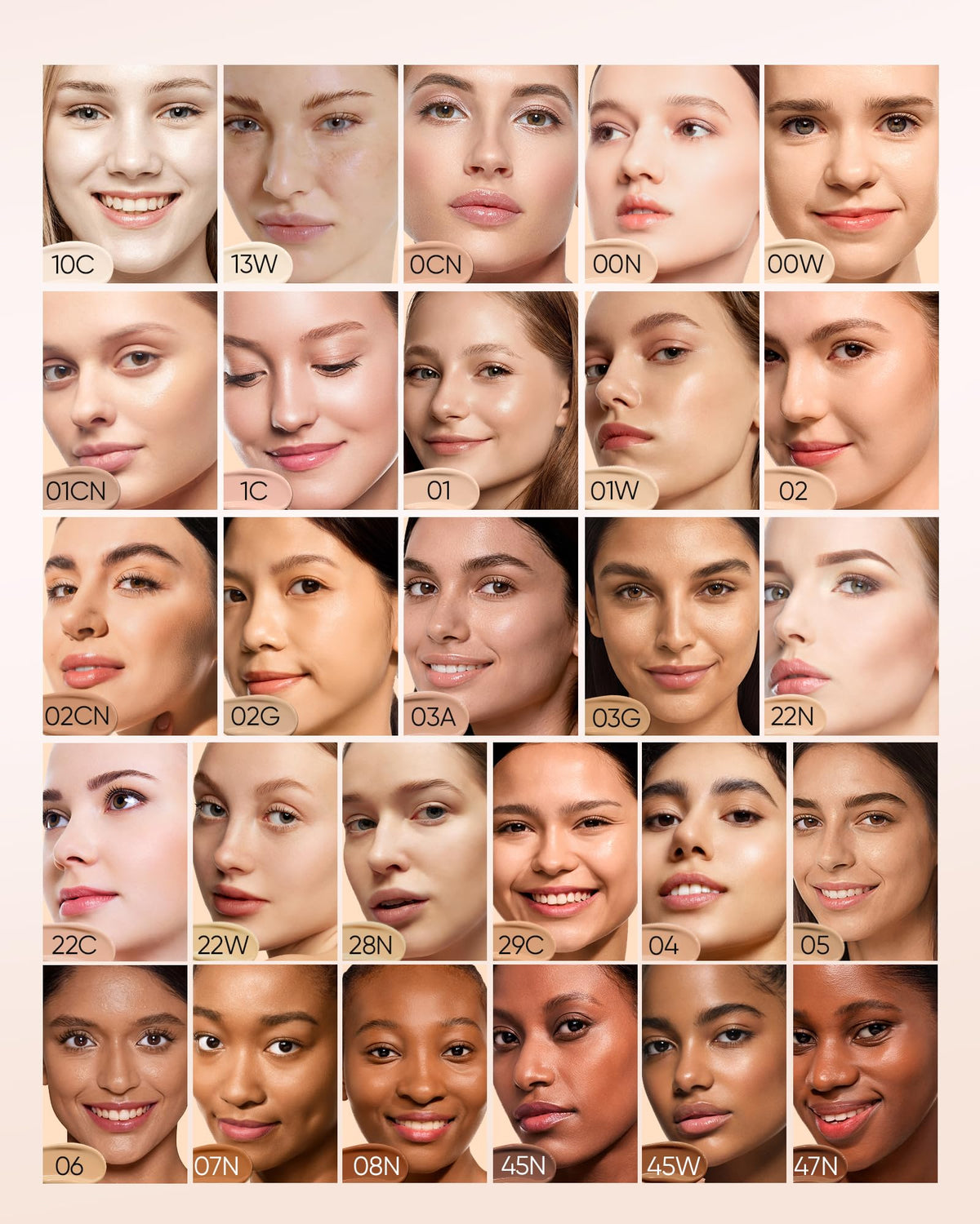 Swatch of SKINTIFIC #00N Natural Porcelain on skin.