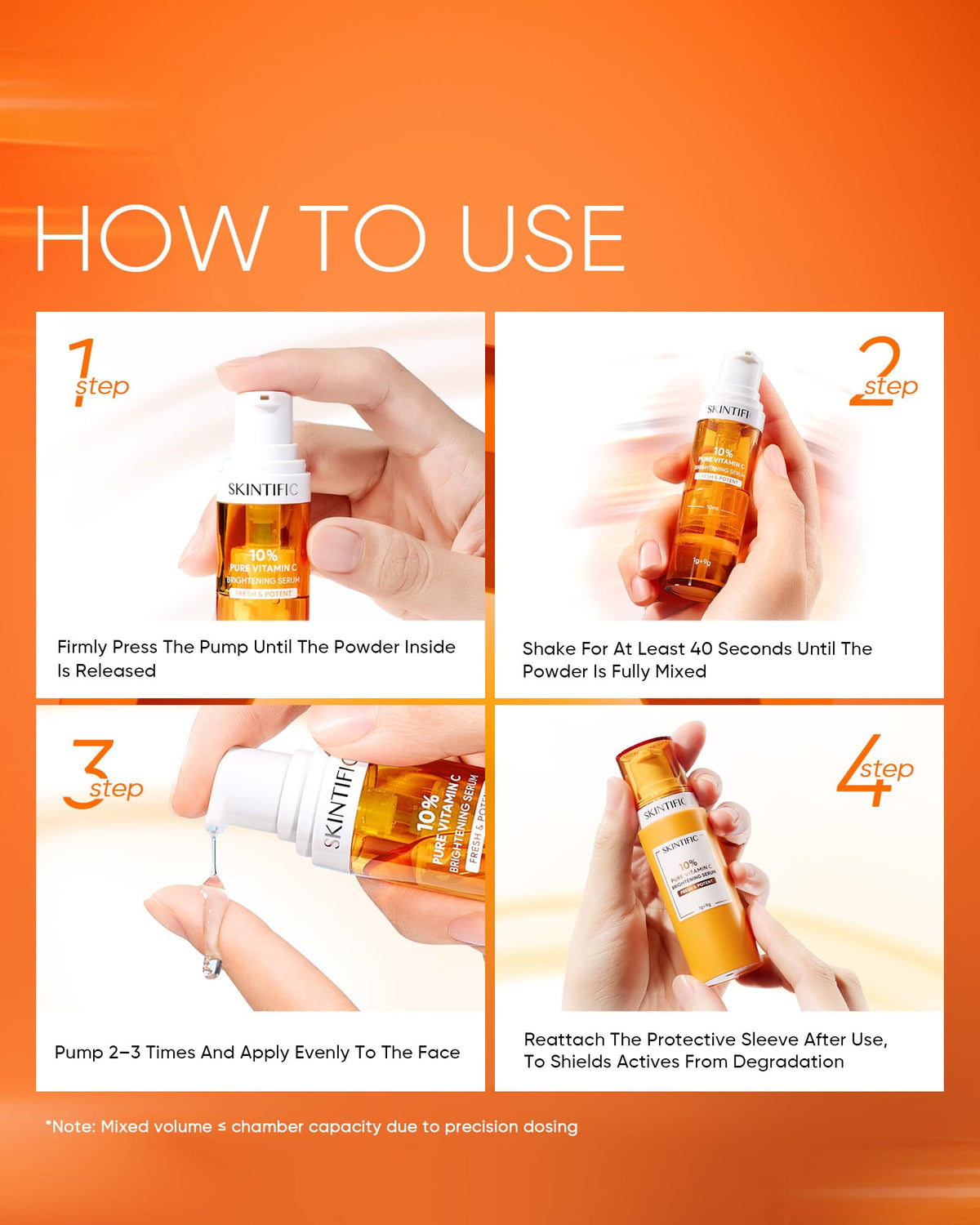 SKINTIFIC after-cleansing application ready for routine