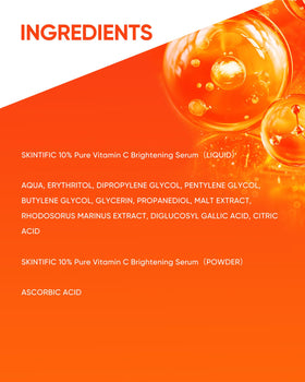 SKINTIFIC close-up of bottle highlighting brightening focus