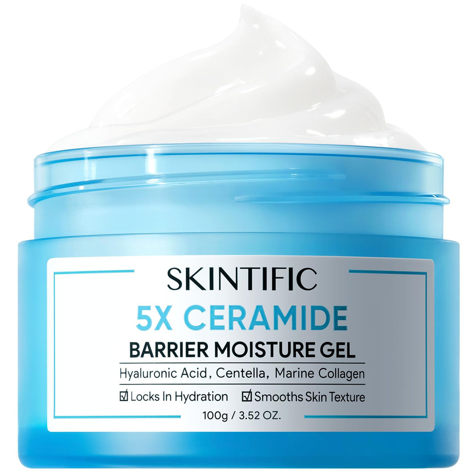 SKINTIFIC Face Moisturizer bottle close-up with barrier-supporting formula for daily use