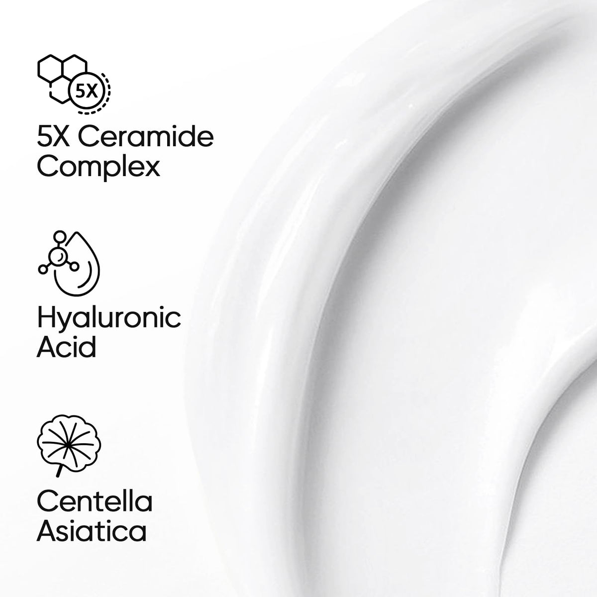 SKINTIFIC 5X ceramides icon highlights barrier restoration support