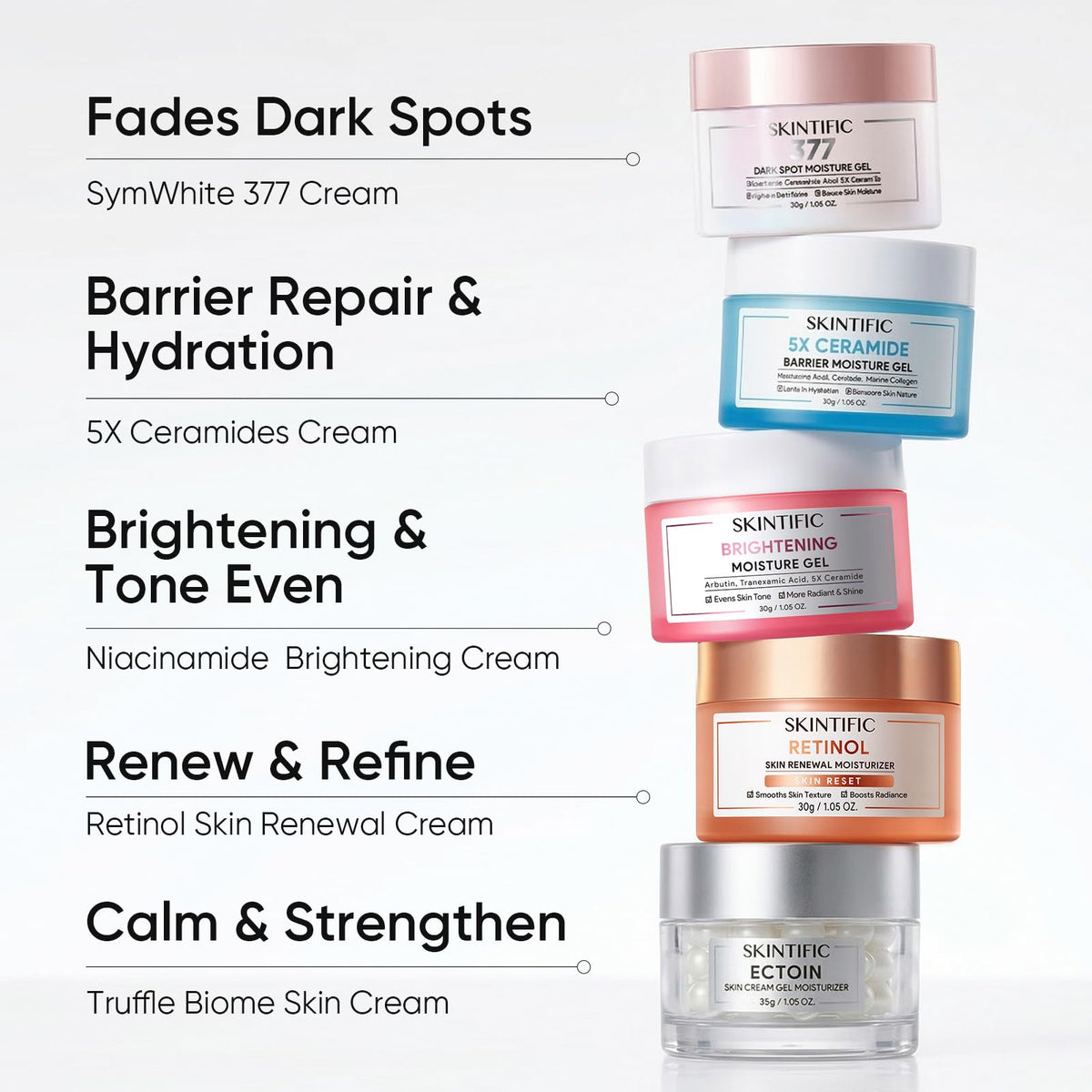 SKINTIFIC oil-control-scene depicts 24-hour moisture with balanced oil management