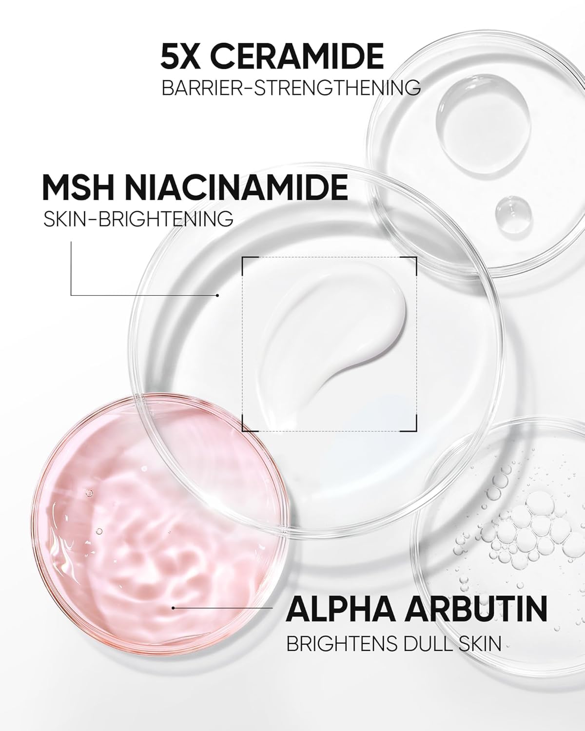 Jar of SKINTIFIC MSH Niacinamide Brightening Cream shows smooth, non-greasy texture.