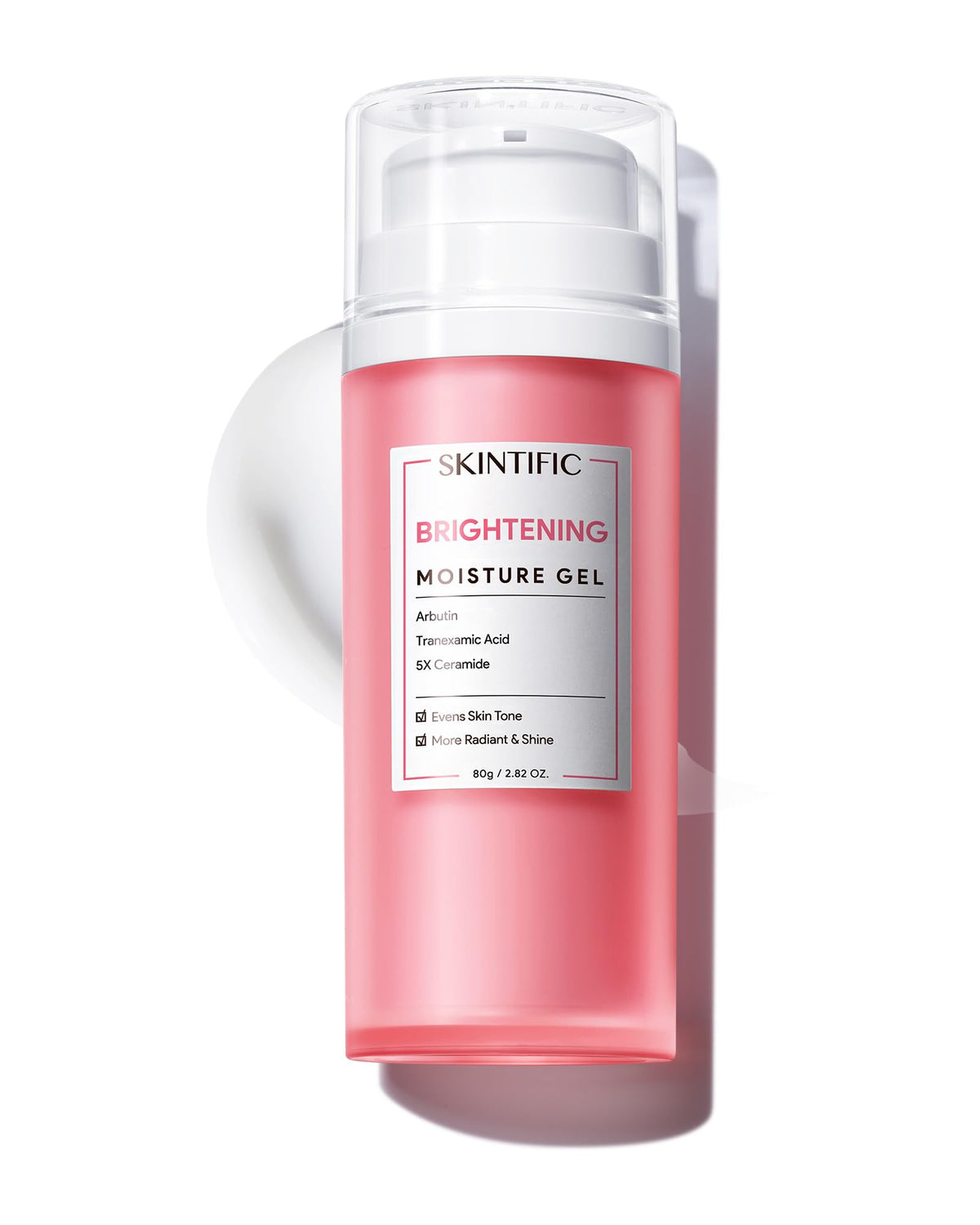 Skintific Niacinamide Brightening Cream bottle with pump for quick, daily use.