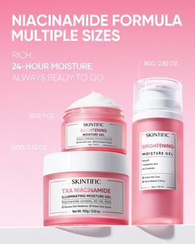 Daylight scene shows makeup-friendly base for a dewy finish.