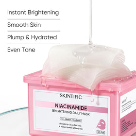 SKINTIFIC mask provides a radiant look after use.