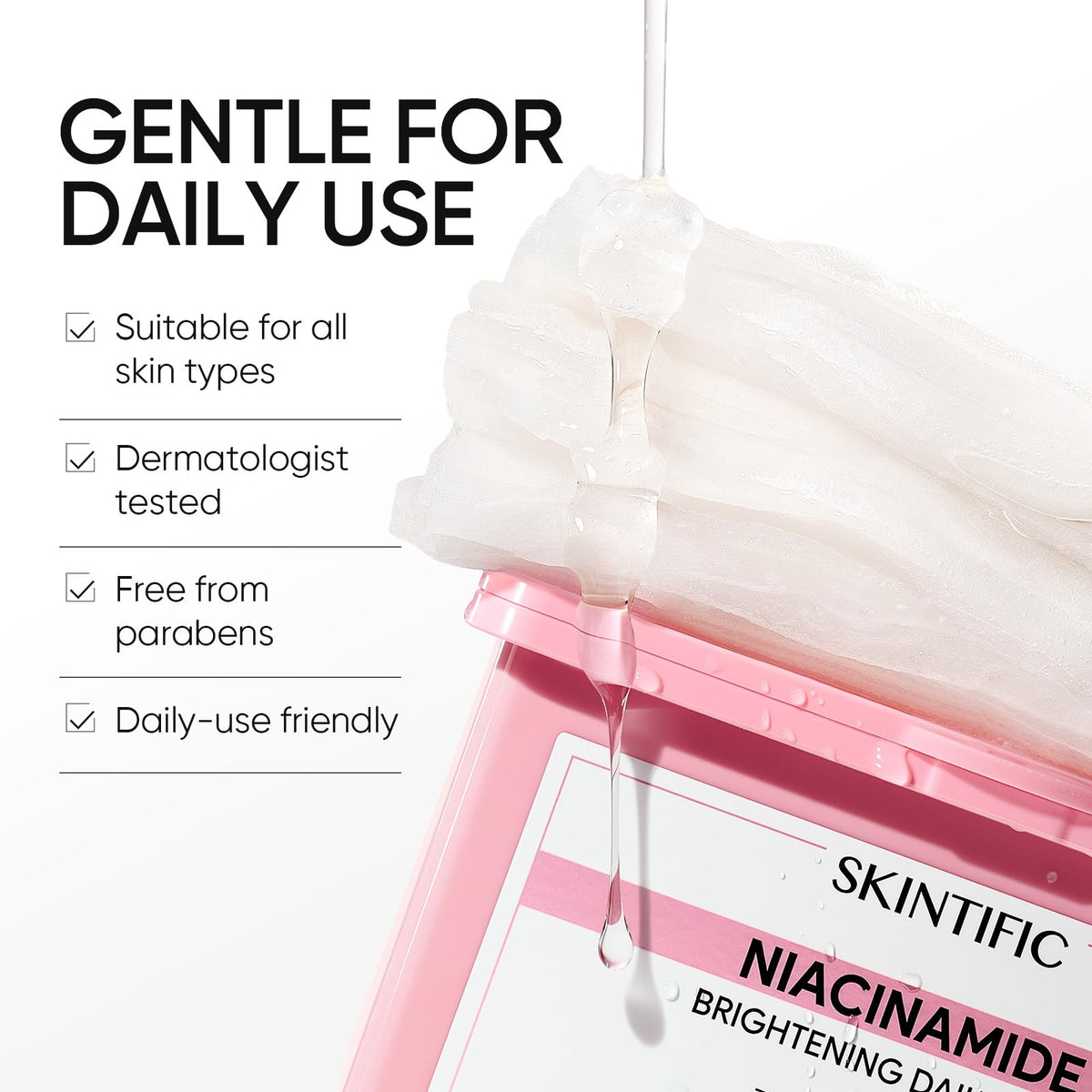 SKINTIFIC mask used in morning or night for refreshed hydration.