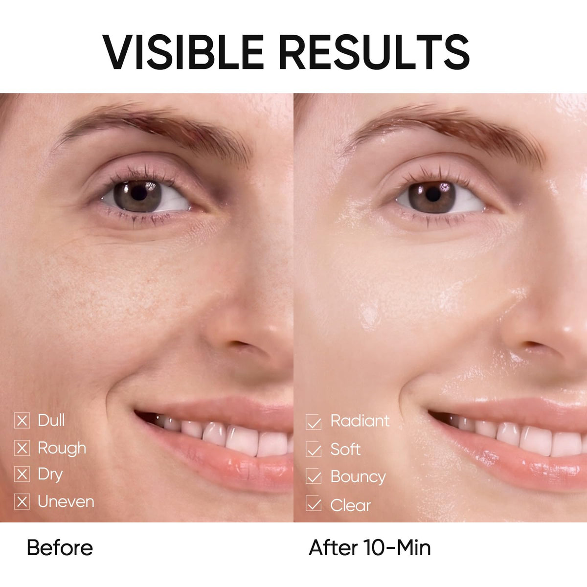 SKINTIFIC sheet mask applied to the face for even coverage.
